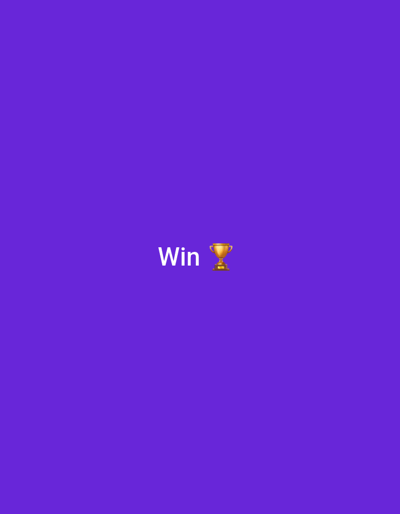 The image is a digital graphic featuring the word "Win" in white text, accompanied by a golden trophy emoji. The background is a solid, vibrant purple. There are no people, actions, interactions, or environmental elements depicted. The image does not depict any location in Middlesbrough, United Kingdom, or any other real-world location. It is a purely graphic representation.
