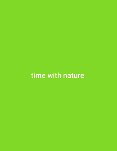 The image displays a solid, uniform lime green background. Centered horizontally and vertically on this background is the phrase "time with nature" rendered in white, sans-serif text. No other visual elements are present, such as people, subjects, objects, actions, interactions, or a discernible environment. The image contains no visual data pertaining to the city of Silvino Lobos, Philippines, or any specific geographical location.