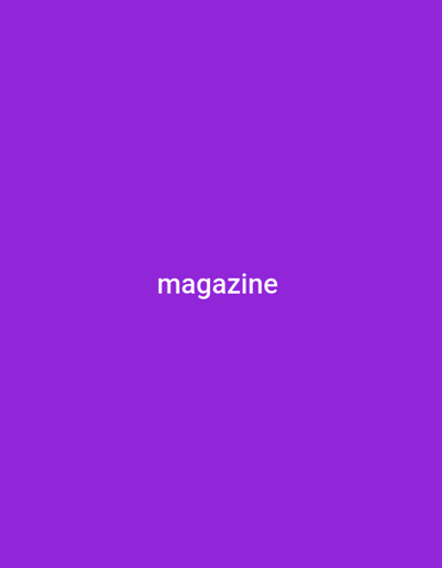 The image is a solid purple background with the word "magazine" written in white text in the center. There are no visible people, objects, or scenes. The text is the only element present in the media file. The activity or event taking place is not discernible. There are no notable details regarding time of day, weather, location cues, or emotions. The visible text clearly states "magazine". The location context of Wuro Sani, Nigeria, is not reflected in the visual content of the image.