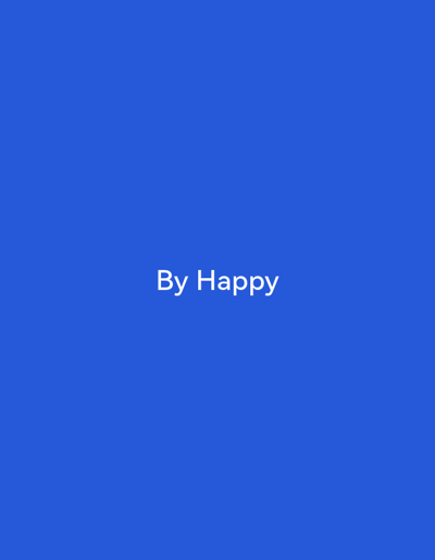 The image displays white text reading "By Happy" centered on a solid blue background. There are no people, subjects, objects, actions, or interactions visible in the image. The image does not provide any information that could be used to determine its location within the city of Bad Oeynhausen, Germany.