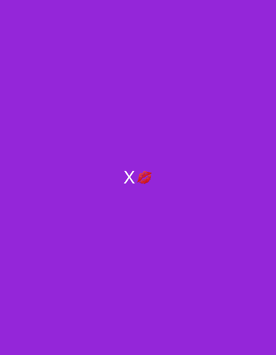 The image displays a simple graphic with a purple background. Centered in the image is a white letter "X" next to a red lipstick kiss mark emoji. There are no discernible elements related to the city of Krushev Dol, Bulgaria, or any specific location. The image is abstract and lacks any contextual information that would tie it to a real-world setting.