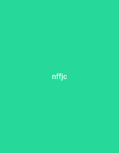 The image displays a flat, uniform background in a medium-spring green color. Centrally positioned on this green field is the white text "nffjc", rendered in lowercase, sans-serif characters. No individuals, physical objects, discernible actions, interactions, or specific environmental features are depicted within the visual frame. The image content provides no direct geographical indicators. The specified contextual location is the city of 0801712591, Nigeria.