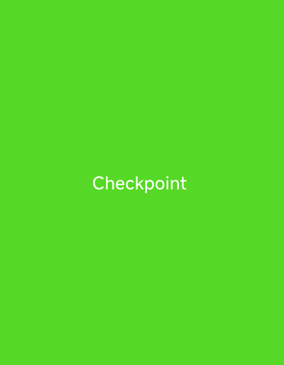 The image is a screenshot of a plain, bright green background with the word "Checkpoint" written in white, sans-serif text centered horizontally. The text is positioned slightly below the vertical center of the image. There are no people, objects, or discernible scene elements other than the text and the green background. The activity or event taking place is not evident from the image. There are no specific details about the time of day, weather, or location cues. The text "Checkpoint" is the only visible text. The location context provided is Wuro Sani, Nigeria, but this information cannot be visually inferred from the image itself.