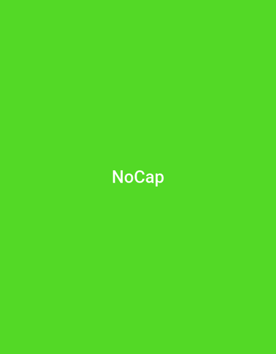 The image is a solid green background with the word "NoCap" written in white in the center. The coordinates provided, 46.675, -92.226, correspond to a location in Duluth, Minnesota, United States. The image itself does not depict any people, objects, actions, interactions, or the environment. It is simply a text-based image on a green background.