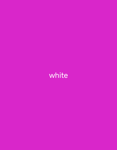 The image displays the word "white" in white text centered on a vibrant magenta background. The word is clearly legible and appears to be the sole subject of the image, aside from the uniform color field. There are no people, objects, or any discernible scene or setting. The activity taking place is simply the display of text on a colored background. There are no notable details regarding time of day, weather, or location cues, as these elements are absent from the visual information. The emotion conveyed, if any, is subjective and not directly represented by the visual content. The only visible text is the word "white." The provided location context of Sarkin Dutse, Nigeria, does not appear to be relevant to the visual content of the image itself.