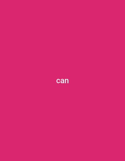 This media file is a solid pink image with the word "can" displayed in white text in the center. There are no people, objects, or a discernible scene or setting. No activity or event is taking place. There are no notable details about time of day, weather, or location cues. The only visible text is "can". The location context provided is Jauro Shomwa, Nigeria, but this is not visually represented in the image.