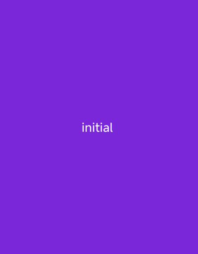 The image is a plain, vibrant purple background with the word "initial" centered in white text. The location in the city of Jauro Sent, Nigeria, is not visible or determinable from the image.