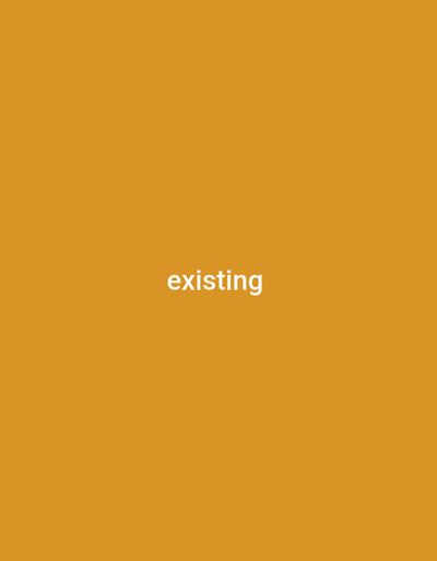 The image is a solid, plain background of a yellowish-orange color. In the center of the image, the word "existing" is displayed in white, sans-serif text. There are no other objects, people, or discernible environmental features visible in the image. The location in the city of Wuro Sani, Nigeria is not depicted or suggested by the image content.