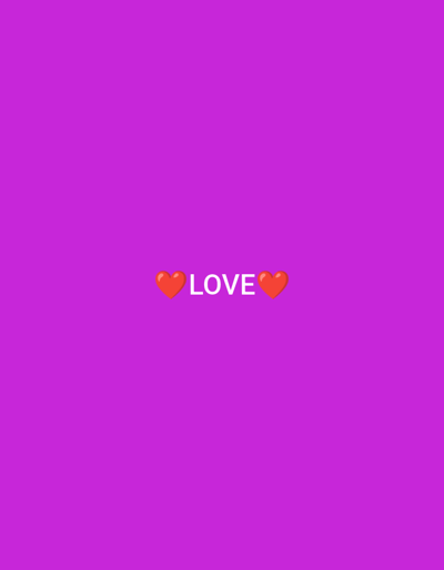 The image is a digital graphic with a solid purple background. In the center of the image, the word "LOVE" is written in white capital letters. On either side of the word "LOVE", there is a red heart emoji. There is no indication of the city of Kudymkar, Russia, or any real-world location or individuals.