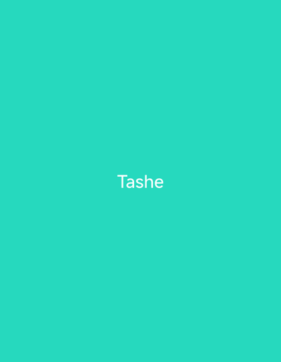 The image is a plain teal background with the word "Tashe" written in white text in the center. There is no information available about the location in the city of Jauro Shomwa, Nigeria.