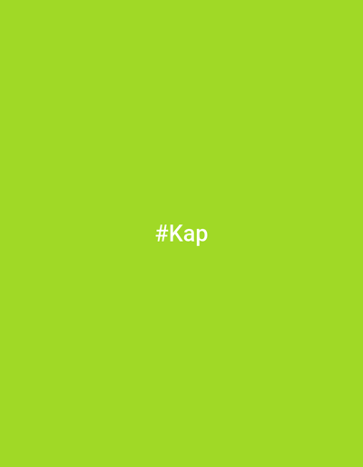This media file is a static image of a bright lime green background. Centered on the background is the white text "#Kap". There are no people, objects, or specific scene depicted. The time of day, weather, location cues, and emotions are not discernible from the image. The only notable detail is the text "#Kap" displayed prominently. The context provided is Darmstadt, Germany, but this information is external to the image content itself.