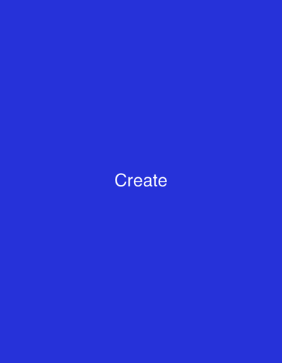 The image is a solid blue screen with the word "Create" written in white text in the center. There is no discernible location in the city of Турынскі сельскі Савет, Belarus. The image is a simple graphic.