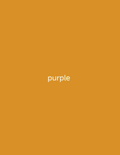 The image is a plain, solid color background of a warm, deep orange hue. Centered horizontally and vertically within the image, the word "purple" is written in a simple, white, sans-serif font. The background color is consistent across the entire image, with no discernible texture or features beyond the text. There is no information present in the image to indicate a location in Jauro Sent, Nigeria, or any other geographical context.