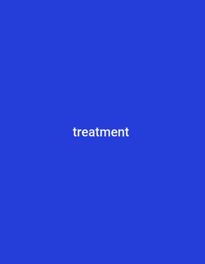 The media file is a static image with a plain, solid blue background. Centered on the image is the word "treatment" rendered in white, sans-serif text. There are no people, objects, or any discernible scene or setting, nor is there any activity or event taking place. The image is entirely focused on the single word displayed against the uniform blue. The location context of Mallam Boyi, Nigeria, is not visually represented in the image itself.