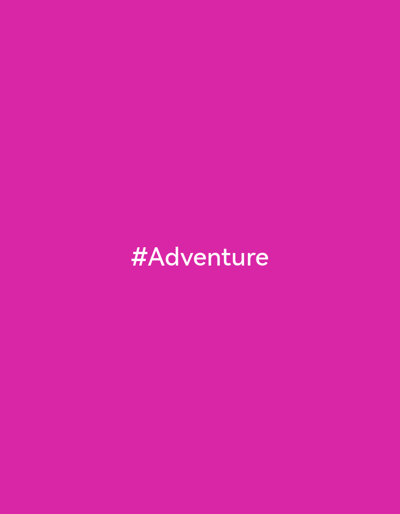 The image is a solid magenta background with the text "#Adventure" in white, sans-serif font centered horizontally and vertically. The image does not contain any elements or context that would allow for identification of a location in Jadgaon, India.