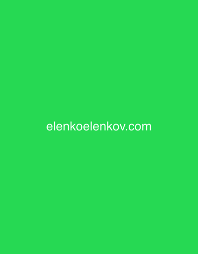 The image displays a solid, vibrant green background. There are no visible people, objects, or discernible scenery. The overall scene is minimalist, consisting solely of a colored background with text.
The primary activity in the image is the display of information. In the center of the image, the text "elenkoelenkov.com" is visible in white, sans-serif font. The text is horizontally centered and positioned slightly below the vertical midpoint of the frame.
Notable details include the uniform bright green color of the background. There are no indicators of time of day, weather, or specific location cues within the image itself. Despite the provided context of Epping Forest, United Kingdom, the image does not visually represent any natural or artificial environment associated with that location; it is a purely graphic display. No emotions are conveyed by the static visual.