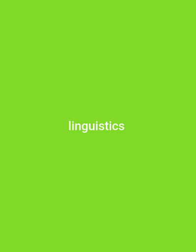 The image is a plain, bright green background with the word "linguistics" centered in white text. There are no people, objects, or specific scenes depicted. The text is the only notable detail. The provided location context of Sarkin Dutse, Nigeria, does not appear to be relevant to the visual content of the image.