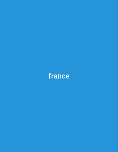 The image is a plain blue background with the word "france" written in white text in the center. There is no discernible city in Bourgueil, France, or any other details that would constitute a forensic or matter-of-fact description of a scene.