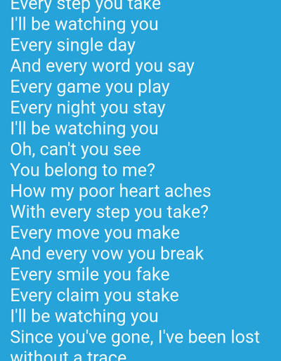 The image displays white text on a blue background, resembling song lyrics. The text is arranged in lines, with each line representing a phrase or sentence. There are no people, objects, or environmental details depicted in the image. The location in Duman, Indonesia, is not relevant to the content of the image.