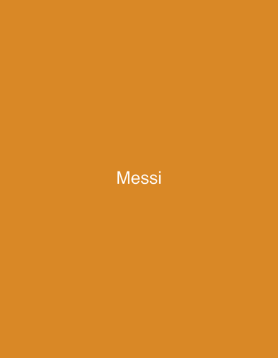 The image shows the word "Messi" in white text centered on an orange background. There are no people, objects, actions, interactions, or environmental details depicted in the image. The location in the city of Safari, Nigeria is not determinable from the image.