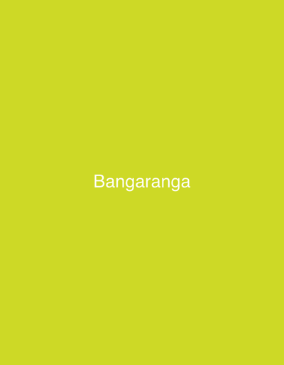 The image is a plain, solid yellow background with the word "Bangarranga" written in white text in the center. There are no people, objects, or actions depicted. The location in the city of Dibich, Bulgaria is not discernible from the image.