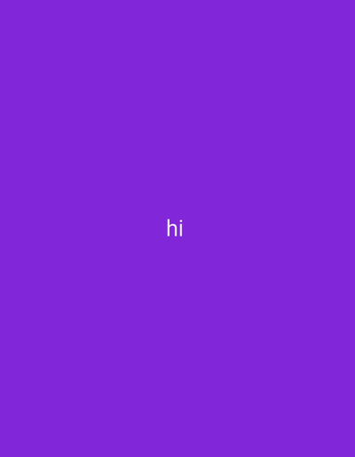 The image is a purple square with the word "hi" in white, sans-serif font centered in the middle. The purple background is a uniform color. The word is small and simple.