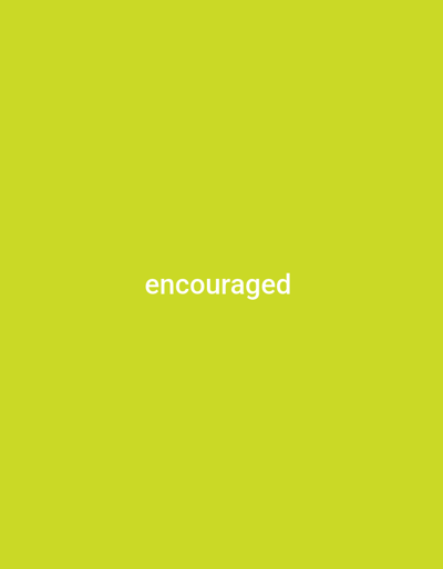 This media file consists of a solid, vibrant green background with the word "encouraged" written in white, sans-serif font in the center of the frame. There are no people, objects, or any discernible scene or setting beyond the plain colored backdrop. The activity taking place is simply the presentation of text. No specific time of day, weather, or location cues are present, nor are any emotions conveyed beyond what the word itself might evoke. The only visible text is the single word "encouraged." The provided location context of Sarkin Dutse, Nigeria, does not align with any visual elements in the image itself.