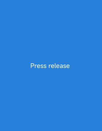 The image is a plain blue background with the words "Press release" in white text centered horizontally and vertically on the screen. There are no people, objects, actions, interactions, or environmental details visible in the image. The location in Sarkin Dutse, Nigeria, is not depicted or suggested by the image.