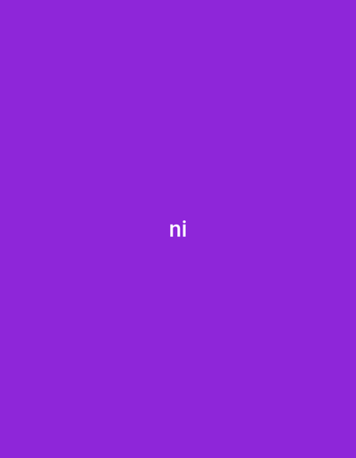 This media file is a simple, static image with a solid purple background. Centered within the frame are the lowercase letters "ni" in white, sans-serif font. There are no other discernible subjects, objects, scenes, or activities depicted. The image is devoid of any environmental cues such as time of day, weather, or specific location. There are no expressed emotions conveyed by the image itself. The only visible text is the two-letter word "ni." The provided location context of Ras Al Khaimah, United Arab Emirates, does not appear to be represented or suggested by any visual elements within the image.
