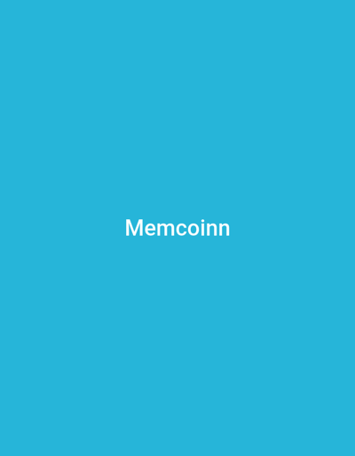 The image displays white text "Memcoinn" centered on a solid, uniform turquoise blue background. No discernible individuals, physical subjects, objects, actions, or interactions are present. The environment is an abstract, two-dimensional digital field. The image provides no visual information to determine a specific geographical location within Asaka, Uzbekistan, or any other physical setting.