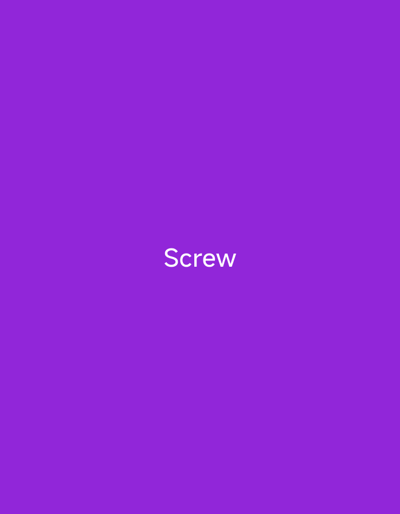 A solid purple background fills the entire frame of this image. Centered in the lower half of the image is the word "Screw" in white, sans-serif text. The text is clear and easily readable against the vibrant purple. There are no other objects, people, or scenery visible in the image. The image appears to be a digital graphic or a screenshot, as there are no environmental details to suggest a real-world location or time of day. The background color is uniform, with no shadows or variations in lighting. The text is the sole focus of the image.