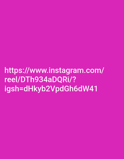 The image displays a solid magenta background. White sans-serif text is centrally located in the lower portion of the frame, presenting the Instagram URL: "https://www.instagram.com/reel/DTh934aDQRi/?igsh=dHkyb2VpdGh6dW41". This graphic is associated with the city of Yakkatut, Uzbekistan. The visual content is limited to the uniform magenta background and the overlaid white text. No people, specific subjects, distinct objects, actions, interactions, or detailed environmental elements are visually depicted within the image itself.