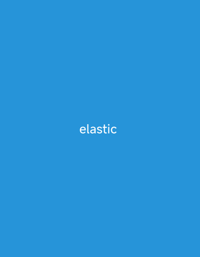 The image is a solid blue background with the word "elastic" centered in white text. There are no people, objects, actions, or interactions visible in the image. The location in Sarkin Dutse, Nigeria, is not discernible from the provided image.