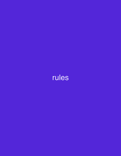 The image is a solid purple background with the word "rules" centered in white text. There is no information about the city of Nalazar, Uzbekistan, or any specific scene details.