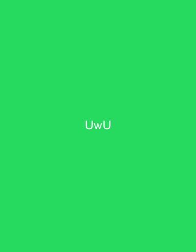 The image displays the text "UwU" centered on a vibrant green background. There is no discernible location in Tarasovsky, Russia, or any people, subjects, objects, actions, or interactions depicted.
