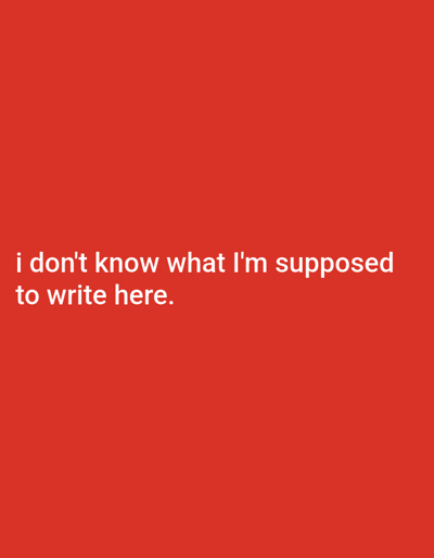 The image is a solid red background with the text "i don't know what I'm supposed to write here." in white. The coordinates provided, latitude: 41.151, longitude: -95.903, correspond to a location in Bellevue, Nebraska, United States. There are no other details, subjects, objects, actions, or interactions to describe.