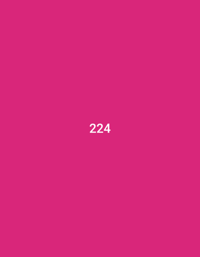 The image is a solid pink color with the number "224" in white font centered in the image. It is not possible to determine any details about the location or the scene, as there are no objects or other details in the image.