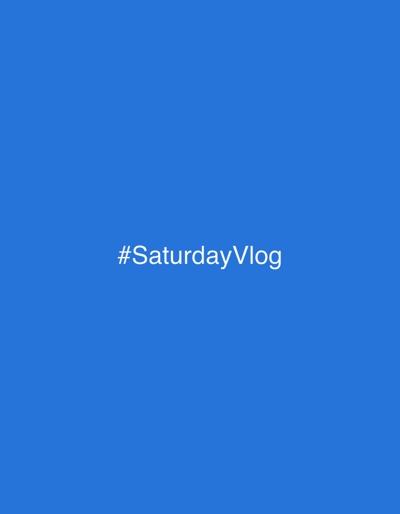 The image displays a solid blue background. Centered horizontally and vertically on this background is the white text "#SaturdayVlog". No other visual elements, such as people, subjects, objects, actions, interactions, or environmental features, are present. The image provides no discernible information regarding a specific location in Drenoštica, Montenegro, or any other geographical area.