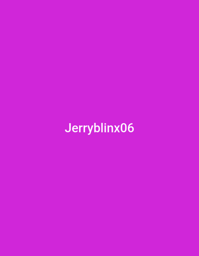 The image is a solid magenta background with the text "Jerryblinx06" in white, sans-serif font positioned centrally. There is no discernible location in Agbara, Nigeria or any other geographical context within the image. The image is a simple text overlay on a colored background.