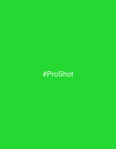 A bright green background fills the entire image, with the text "#ProShot" centered in white. There are no people, objects, or environmental details present in the scene. The image is a digital graphic, not a photograph of a real-world location.