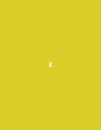 The image is a solid yellow background with the number "8" in white text in the center. There is no discernible location in the city of Турынскі сельскі Савет, Belarus.