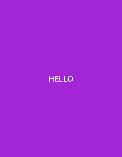 The image is a plain purple background with the word "HELLO" written in white, sans-serif font in the center. There are no people, objects, or any environmental details present in the image. The location of Danghara, Tajikistan is not depicted or suggested by any elements within the image.