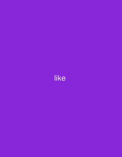 The image is a solid purple background with the word "like" written in white text in the center. There is no discernible location in Osolynka, Ukraine, nor are there any people, subjects, objects, actions, or interactions depicted.