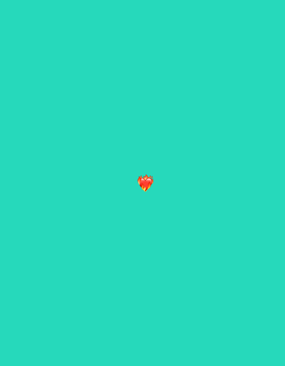 The image is a digital graphic featuring a bright red, flaming heart emoji centered against a solid teal background. There is no discernible location in Krushev Dol, Bulgaria, or any other real-world setting depicted. The emoji is the sole subject of the image.