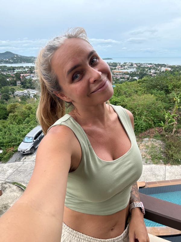 Elevated views over Ko Samui's hills and coastline
