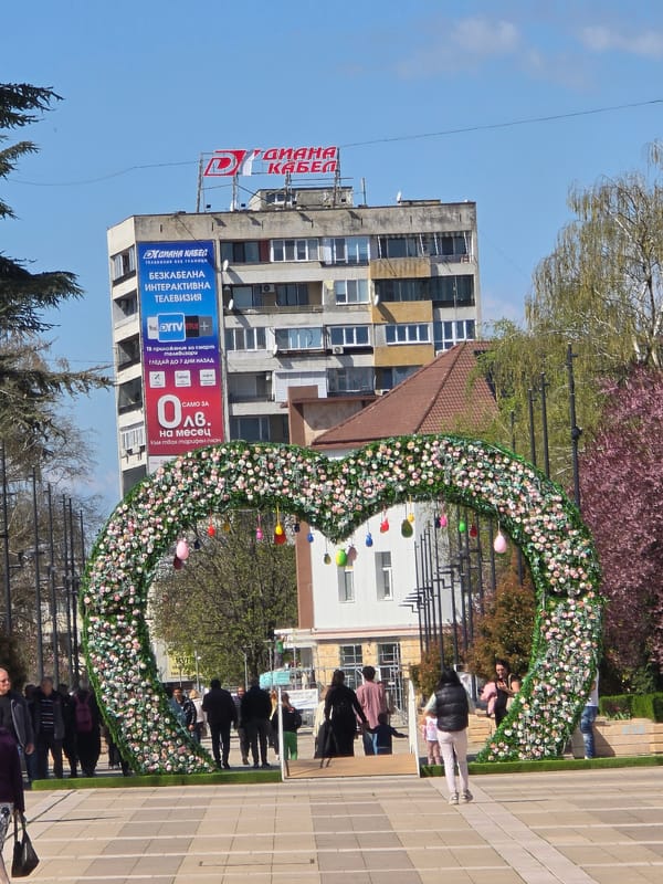 Floral display spotted in Yambol town square