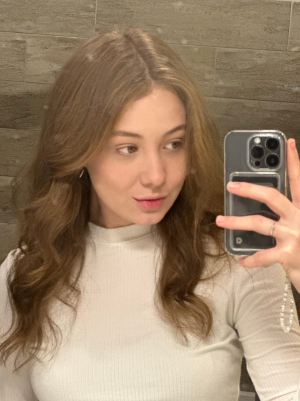 Person Takes Early Morning Selfie in Moscow