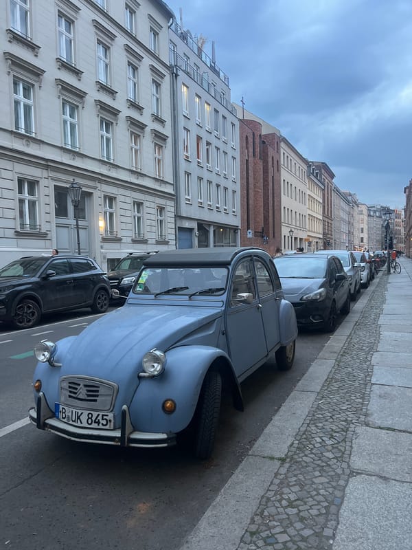 Evening street life documented across central Berlin neighborhoods