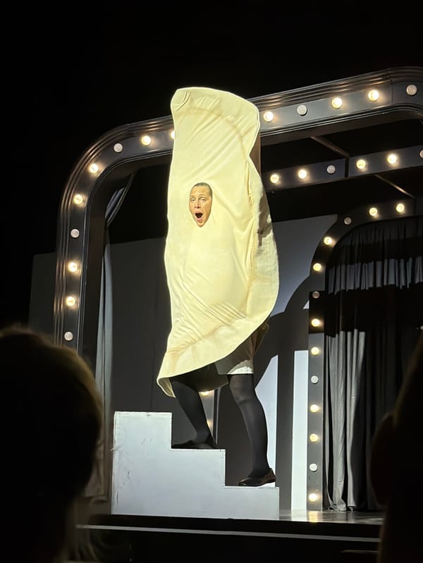 Theatrical performance with costumed performers staged in Moscow