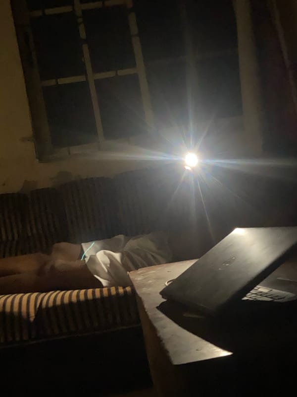 Evening goodnight message captured in Mararaba, Nigeria home